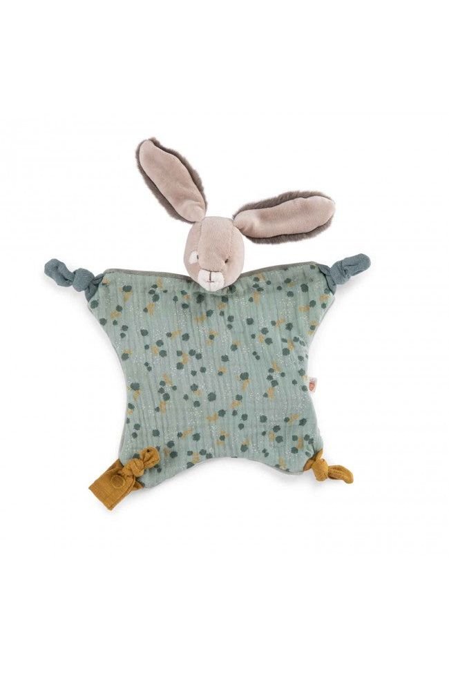 Knuffel konijn groen Trois Petits Lapins van Moulin Roty | Kids Conceptstore Le Fanfare