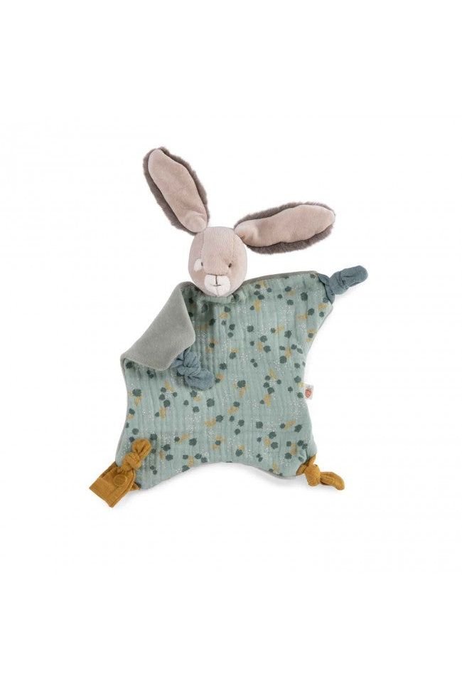 Knuffel konijn groen Trois Petits Lapins van Moulin Roty | Kids Conceptstore Le Fanfare