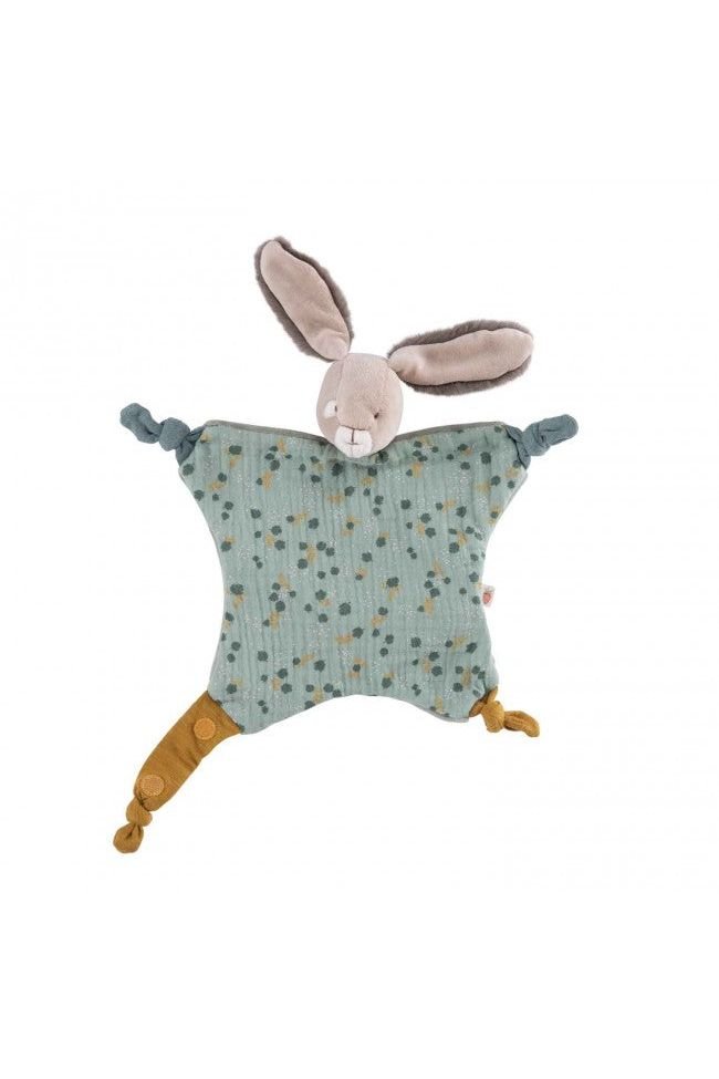 Knuffel konijn groen Trois Petits Lapins van Moulin Roty | Kids Conceptstore Le Fanfare