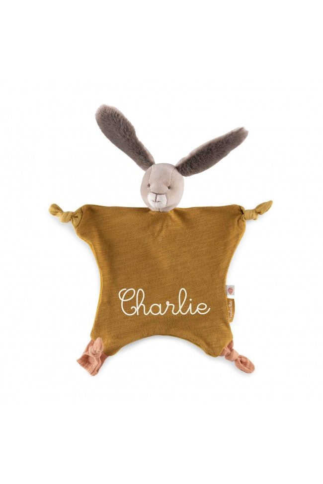 Knuffel konijn oker Trois Petits Lapins van Moulin Roty | Kids Conceptstore Le Fanfare