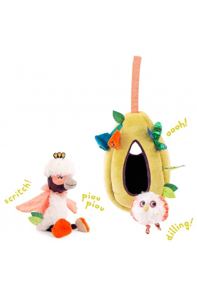 Knuffel vogel - Dans la jungle van Moulin Roty | Kids Conceptstore Le Fanfare