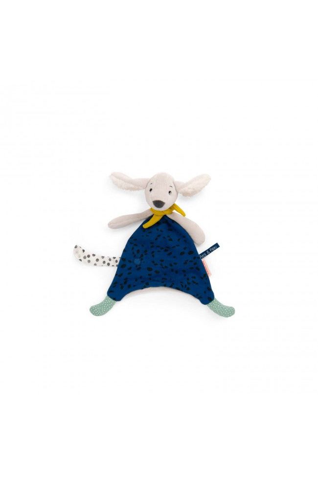 Knuffeldoek blauw Pilou - Puce & Pilou van Moulin Roty | Kids Conceptstore Le Fanfare