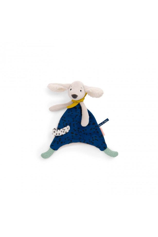 Knuffeldoek blauw Pilou - Puce & Pilou van Moulin Roty | Kids Conceptstore Le Fanfare