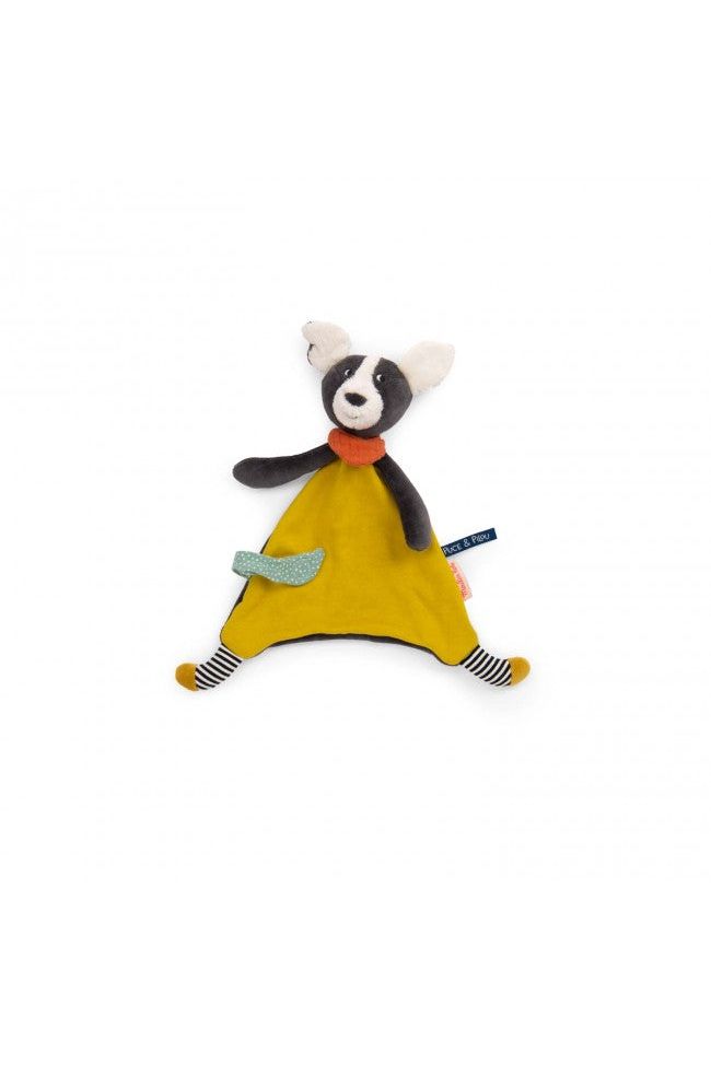 Knuffeldoek geel Puce - Puce & Pilou van Moulin Roty | Kids Conceptstore Le Fanfare