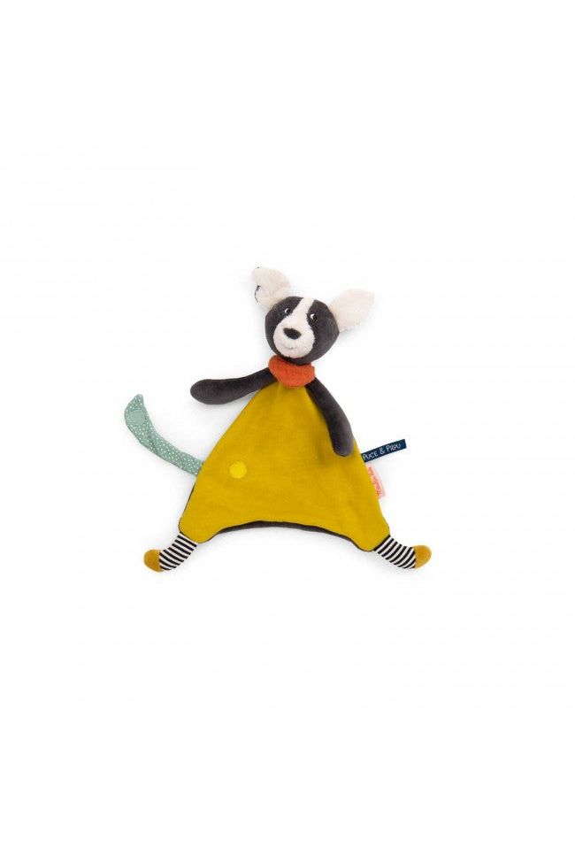 Knuffeldoek geel Puce - Puce & Pilou van Moulin Roty | Kids Conceptstore Le Fanfare