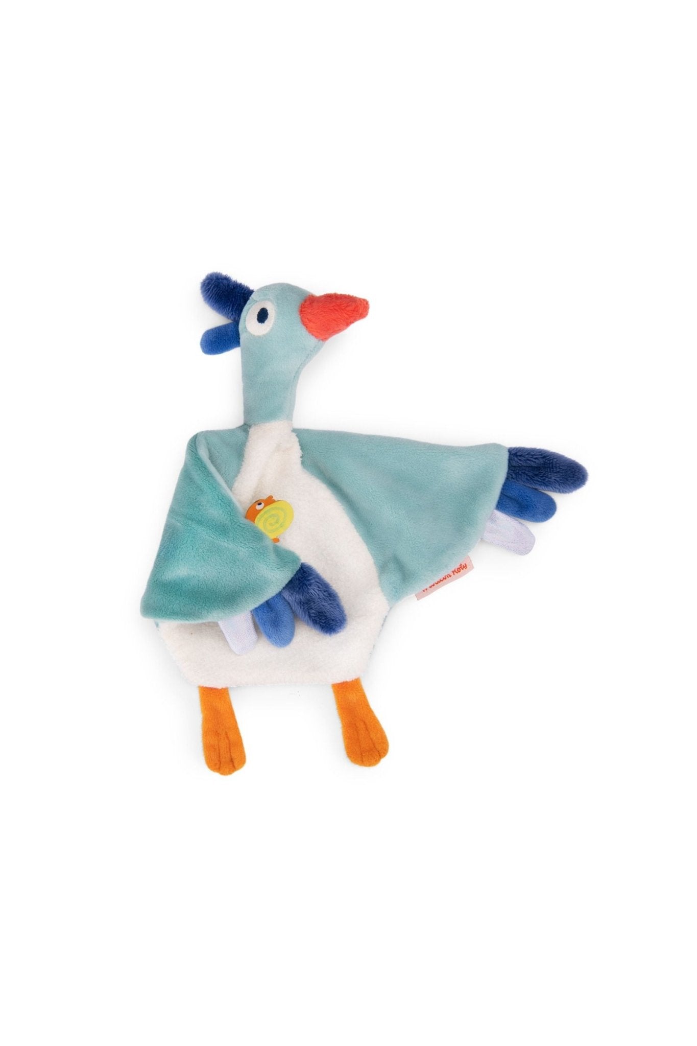 Knuffeldoek vogel - La mare aux grenouilles van Moulin Roty | Kids Conceptstore Le Fanfare