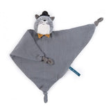 Knuffeldoekje Kat Licht Grijs Les Moustaches van Moulin Roty | Kids Conceptstore Le Fanfare