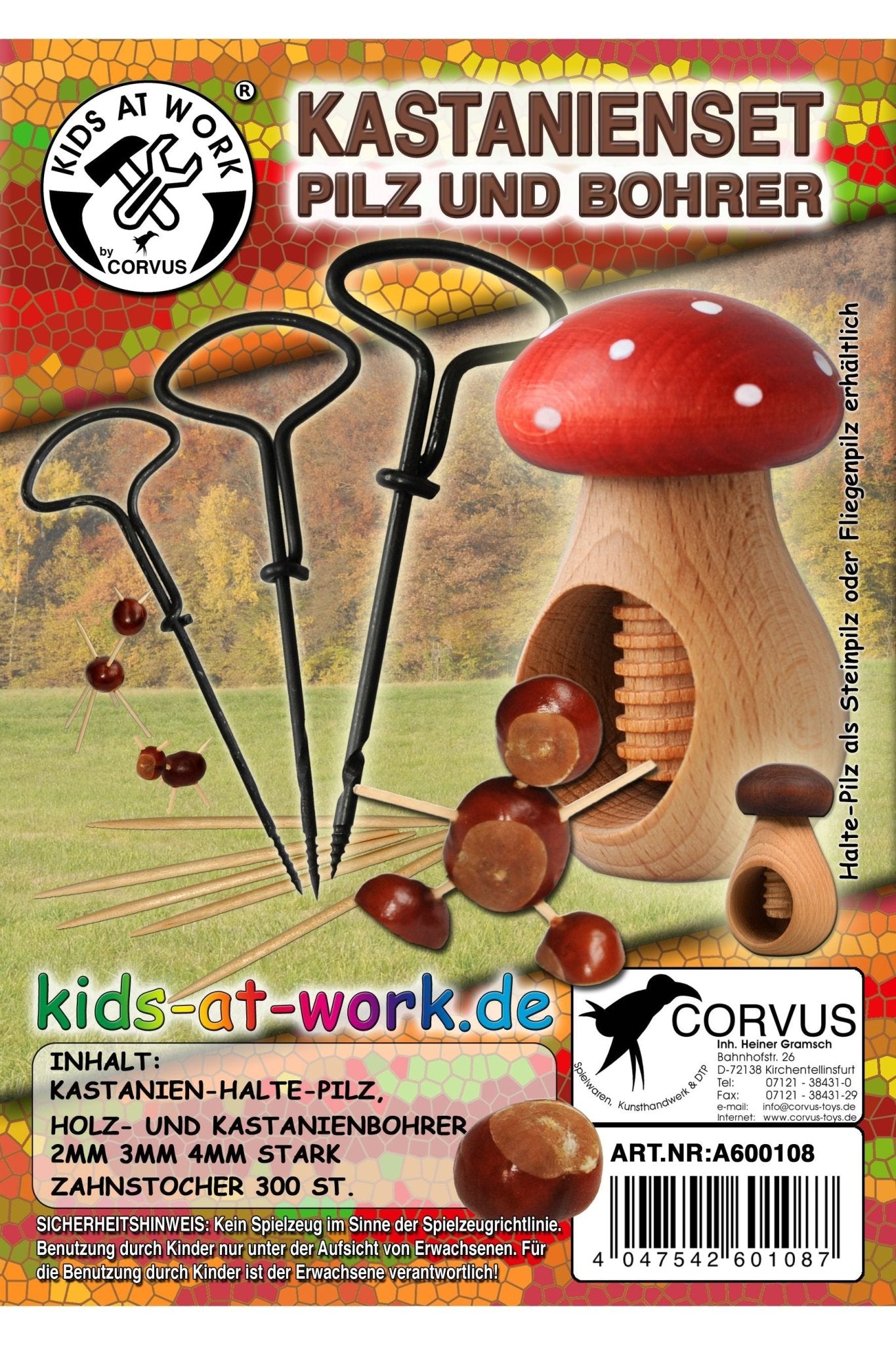 Knutselset met Kastanje van Kids at Work | Kids Conceptstore Le Fanfare