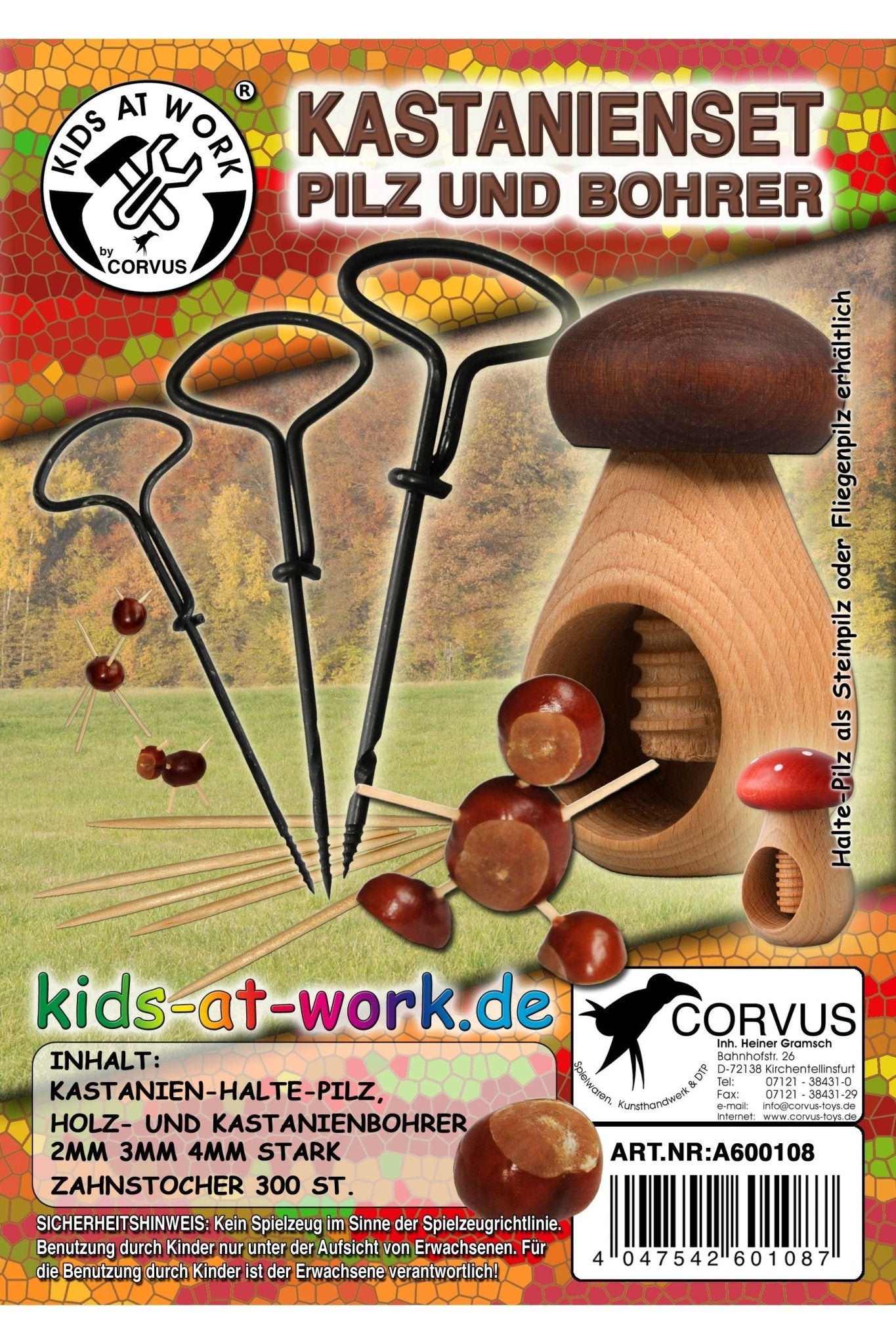 Knutselset met Kastanje van Kids at Work | Kids Conceptstore Le Fanfare