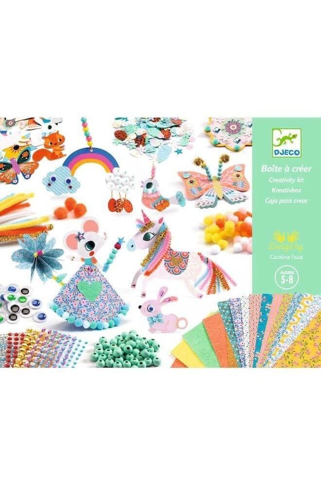 Knutselset pompons en kralen van Djeco | Kids Conceptstore Le Fanfare
