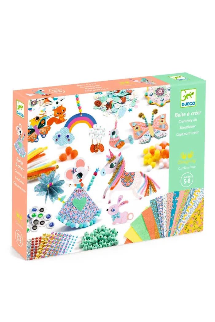 Knutselset pompons en kralen van Djeco | Kids Conceptstore Le Fanfare
