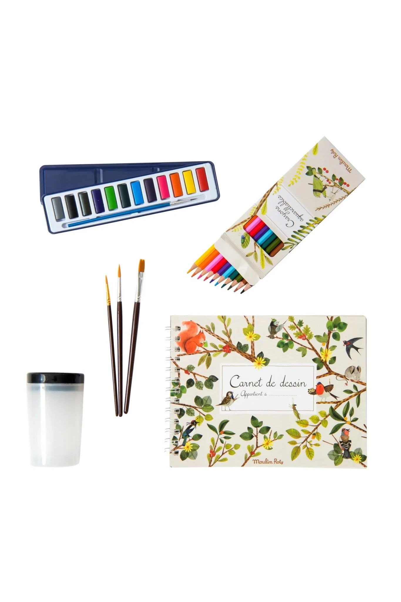 Koffertje voor de aquarelschilder - Le Jardin du Moulin van Moulin Roty | Kids Conceptstore Le Fanfare