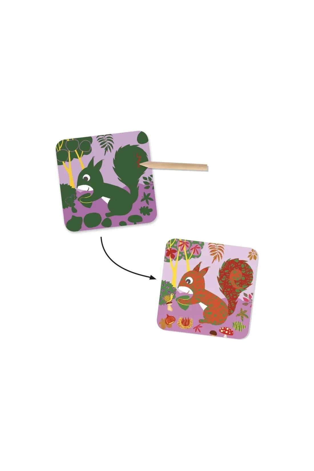 Kraskaarten Country Animals van Djeco | Kids Conceptstore Le Fanfare