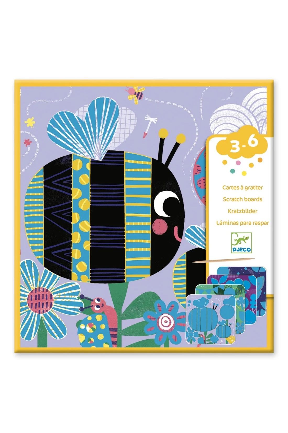 Kraskaarten. Kleine dieren. van Djeco | Kids Conceptstore Le Fanfare