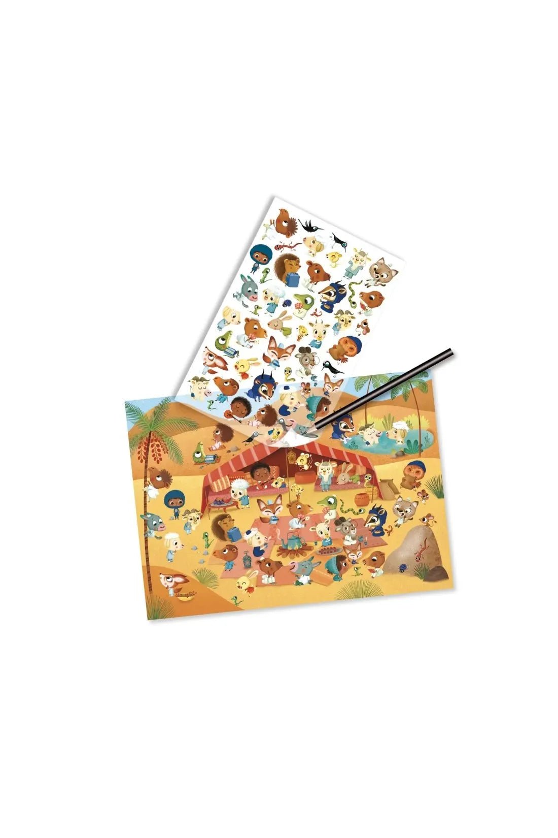 Krasplaatjes Savanne, Woestijn en Noordpool van Djeco | Kids Conceptstore Le Fanfare