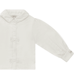 Kresi Blouse - Bows - Off White van Donsje Amsterdam | Kids Conceptstore Le Fanfare