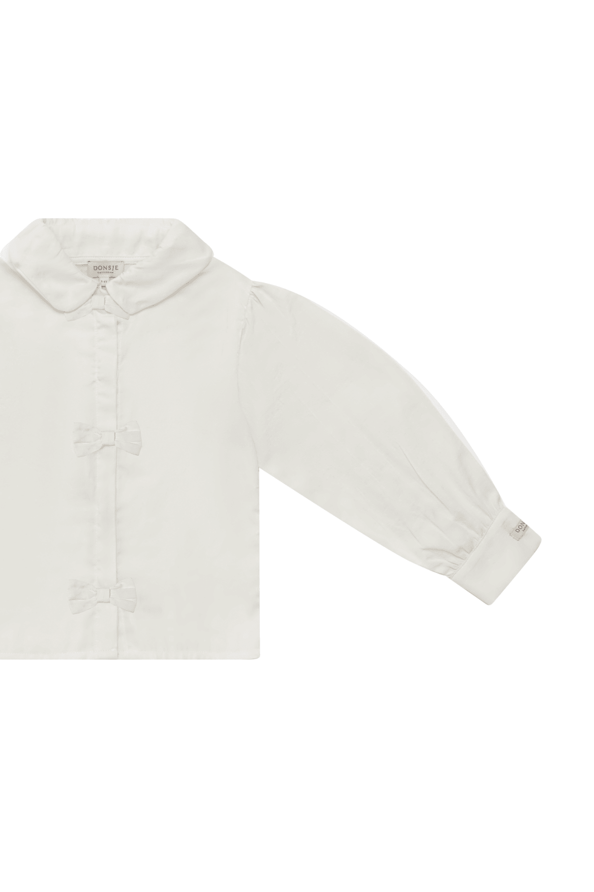 Kresi Blouse - Bows - Off White van Donsje Amsterdam | Kids Conceptstore Le Fanfare