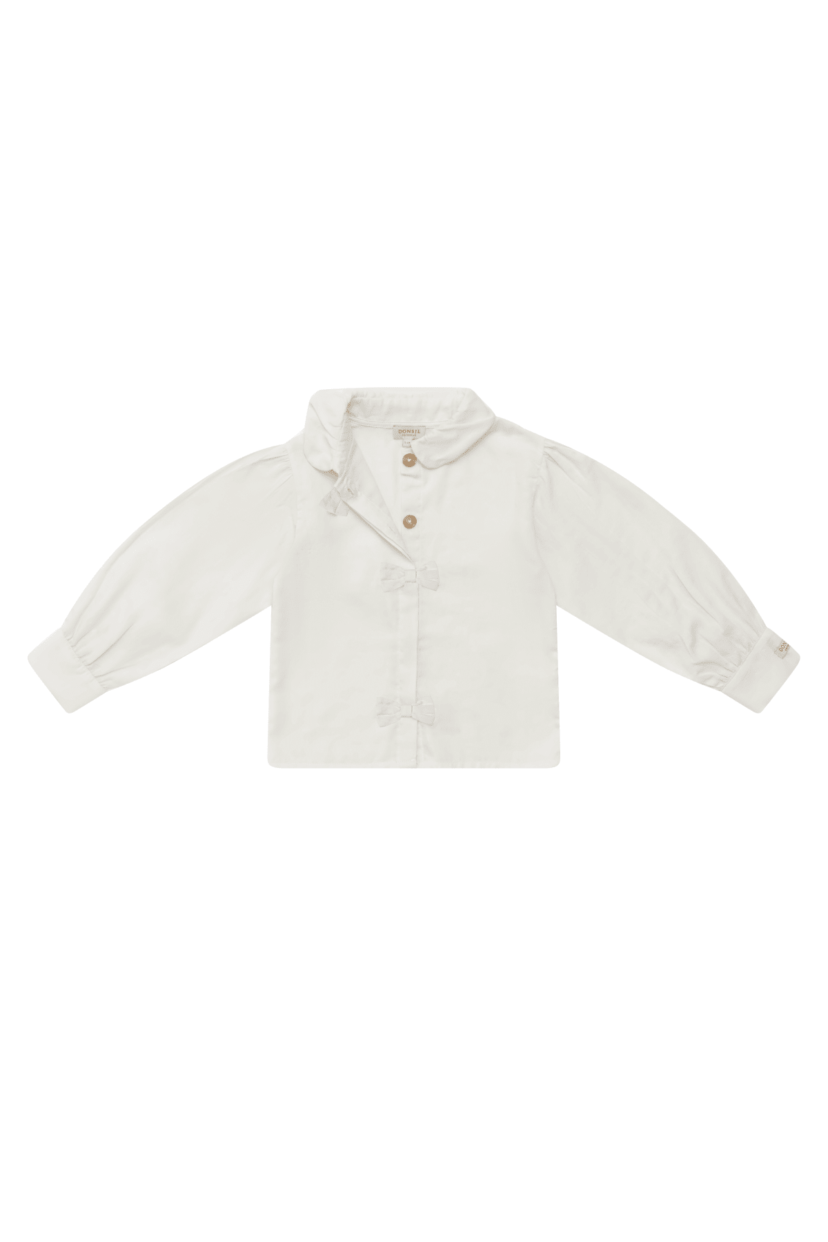Kresi Blouse - Bows - Off White van Donsje Amsterdam | Kids Conceptstore Le Fanfare