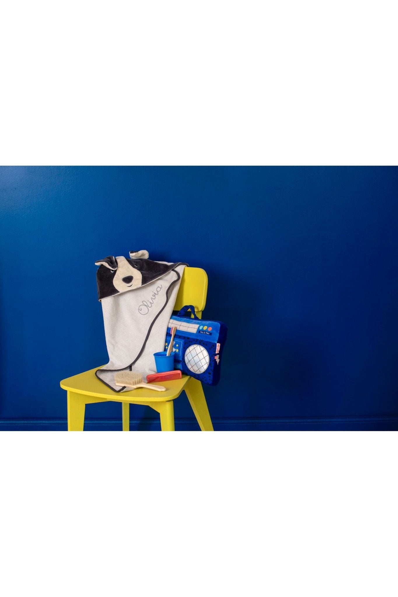 Kussen radio - Puce & Pilou van Moulin Roty | Kids Conceptstore Le Fanfare