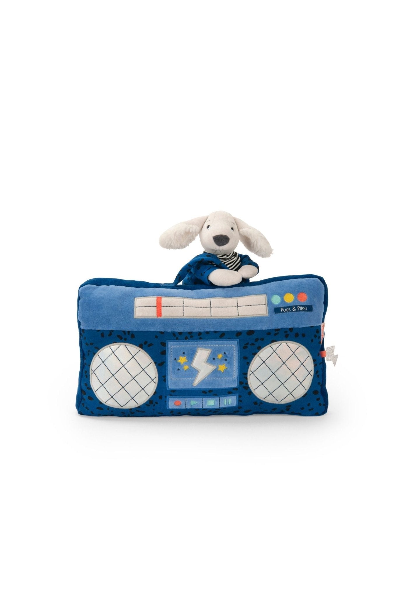 Kussen radio - Puce & Pilou van Moulin Roty | Kids Conceptstore Le Fanfare