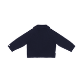 Kwinten Merino Wool Cardigan | Polar Bears - Navy Blue van Donsje Amsterdam | Kids Conceptstore Le Fanfare