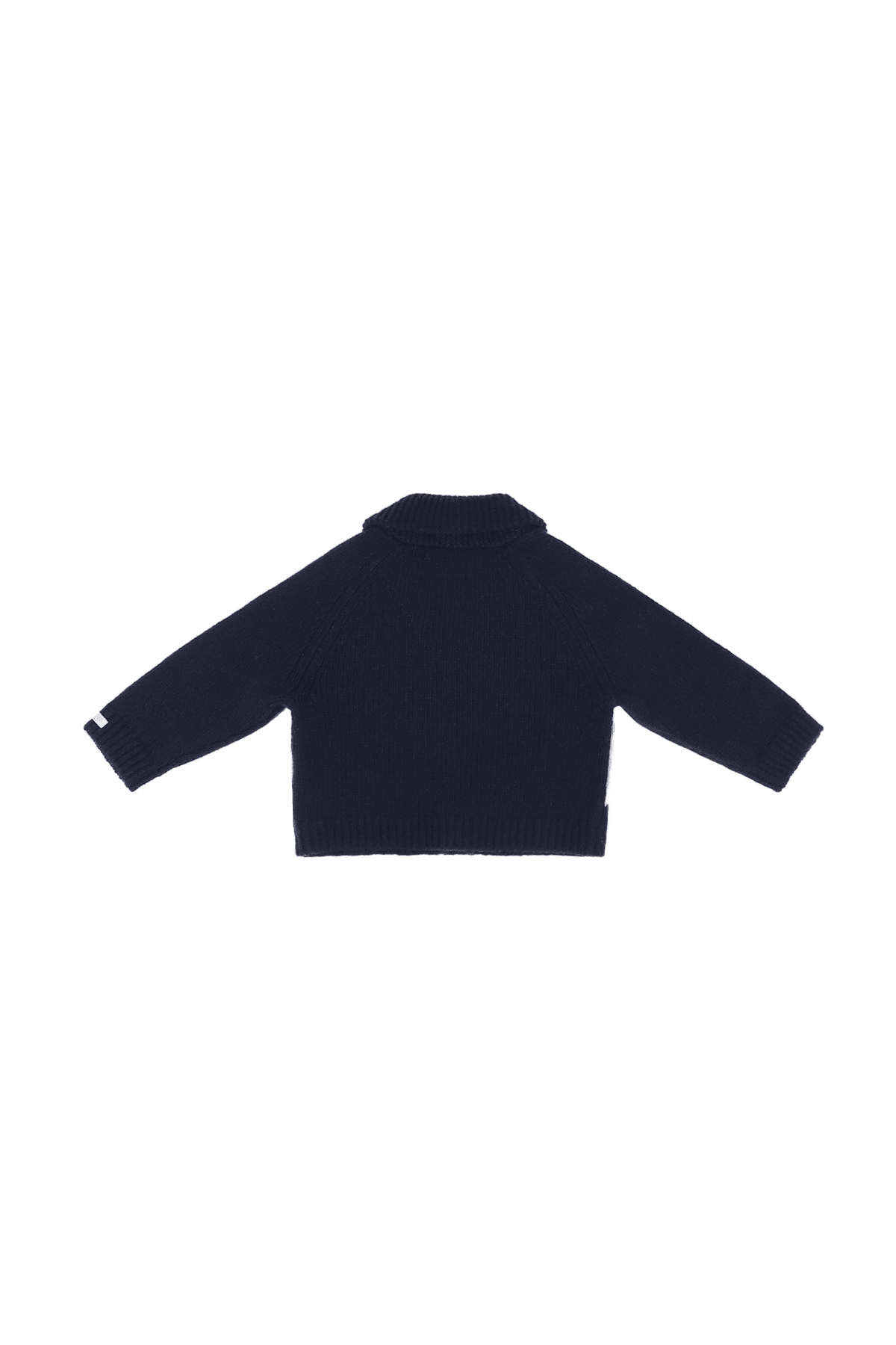 Kwinten Merino Wool Cardigan | Polar Bears - Navy Blue van Donsje Amsterdam | Kids Conceptstore Le Fanfare