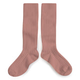 La Haute - Ribbed Knee-high Socks - Bois de Rose van Collegien | Kids Conceptstore Le Fanfare
