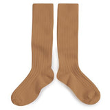 La Haute - Ribbed Knee-high Socks - Caramel au Beurre Sale van Collegien | Kids Conceptstore Le Fanfare