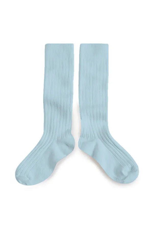 La Haute - Ribbed Knee-high Socks - Glacier van Collegien | Kids Conceptstore Le Fanfare