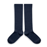 La Haute - Ribbed Knee-high Socks - Nuit Etoilee van Collegien | Kids Conceptstore Le Fanfare