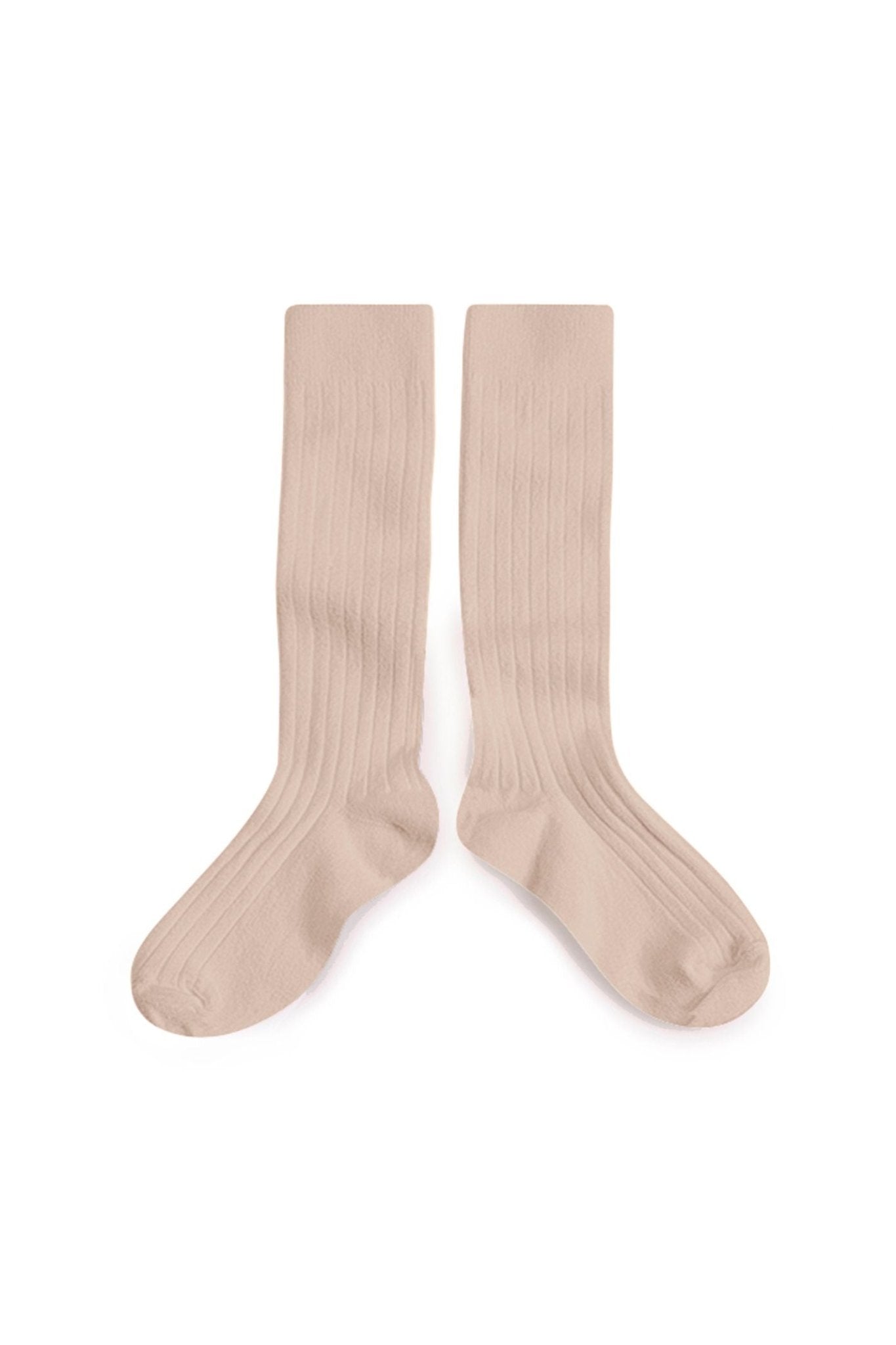 La Haute - Ribbed Knee-high Socks - Sorbet van Collegien | Kids Conceptstore Le Fanfare