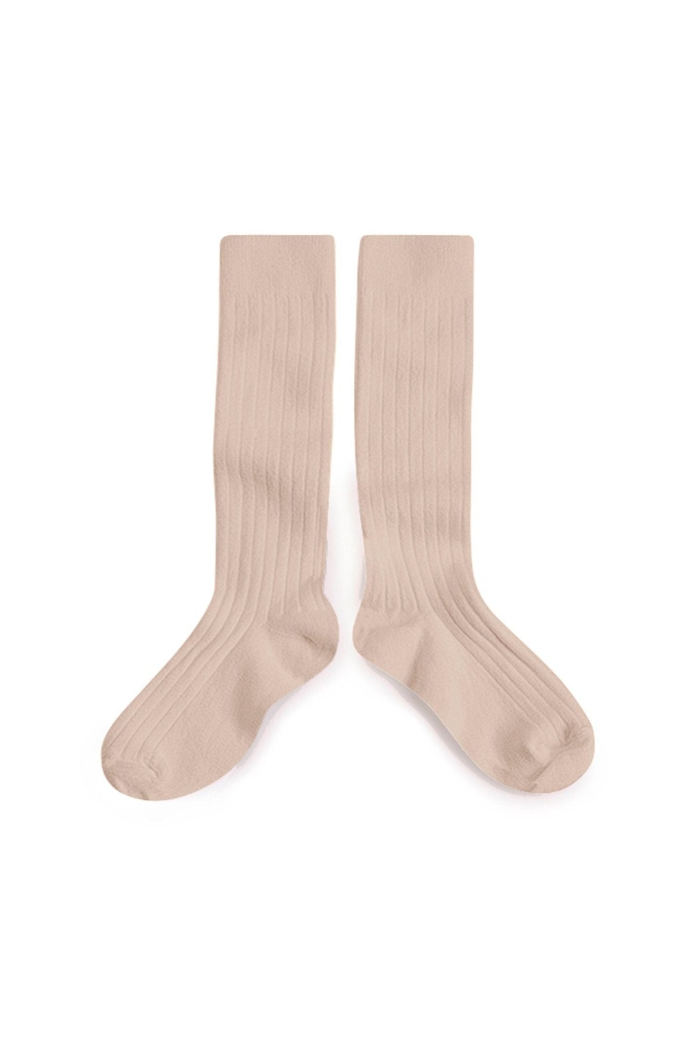 La Haute - Ribbed Knee-high Socks - Sorbet van Collegien | Kids Conceptstore Le Fanfare