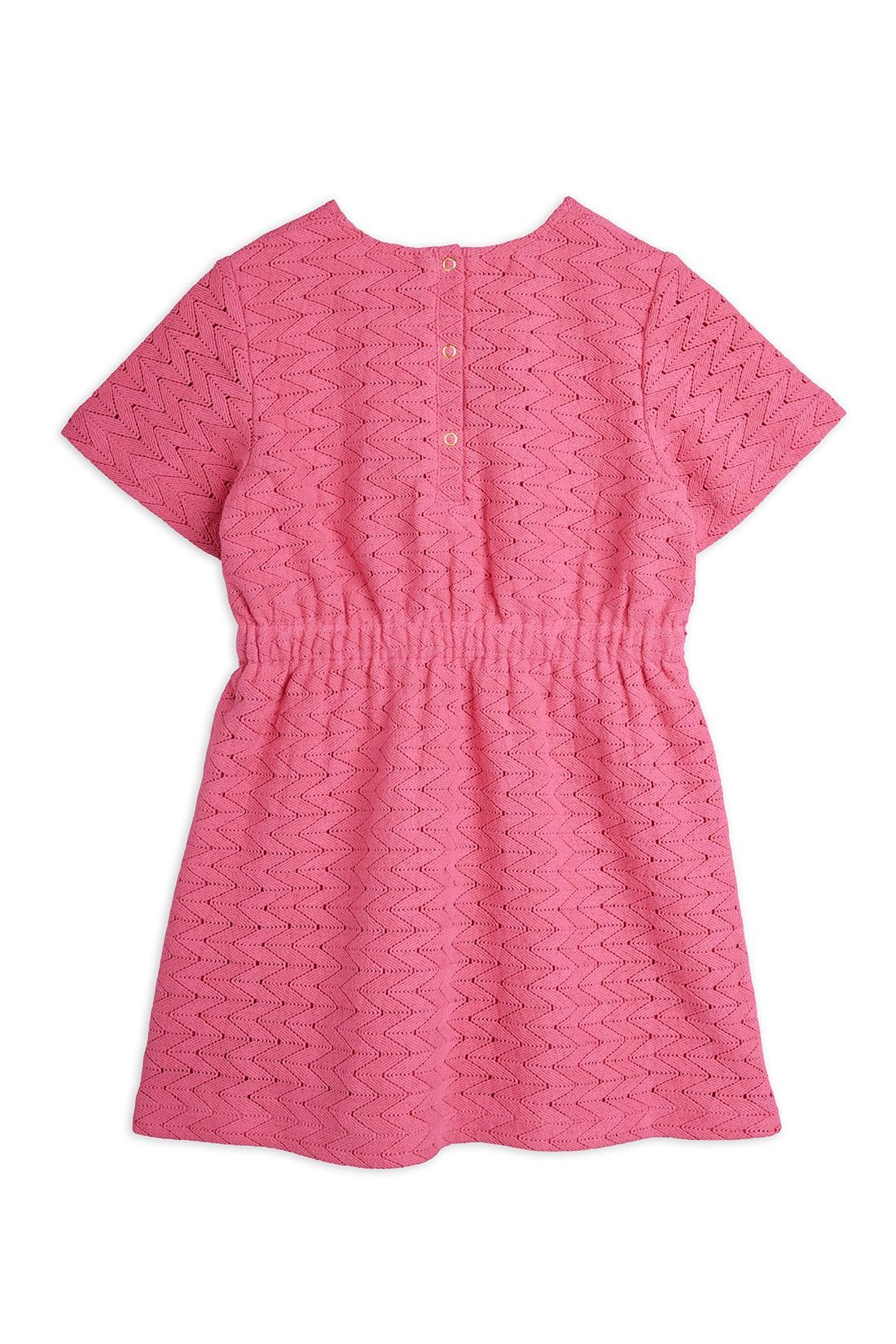 Lace patch dress van Mini Rodini | Kids Conceptstore Le Fanfare