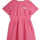 Lace patch dress van Mini Rodini | Kids Conceptstore Le Fanfare