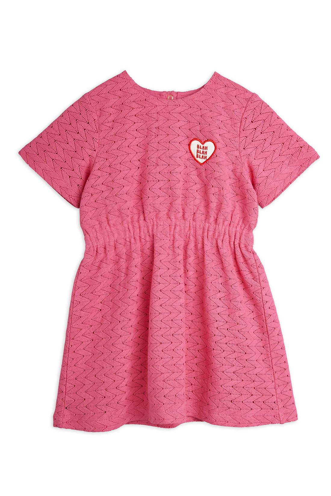 Lace patch dress van Mini Rodini | Kids Conceptstore Le Fanfare