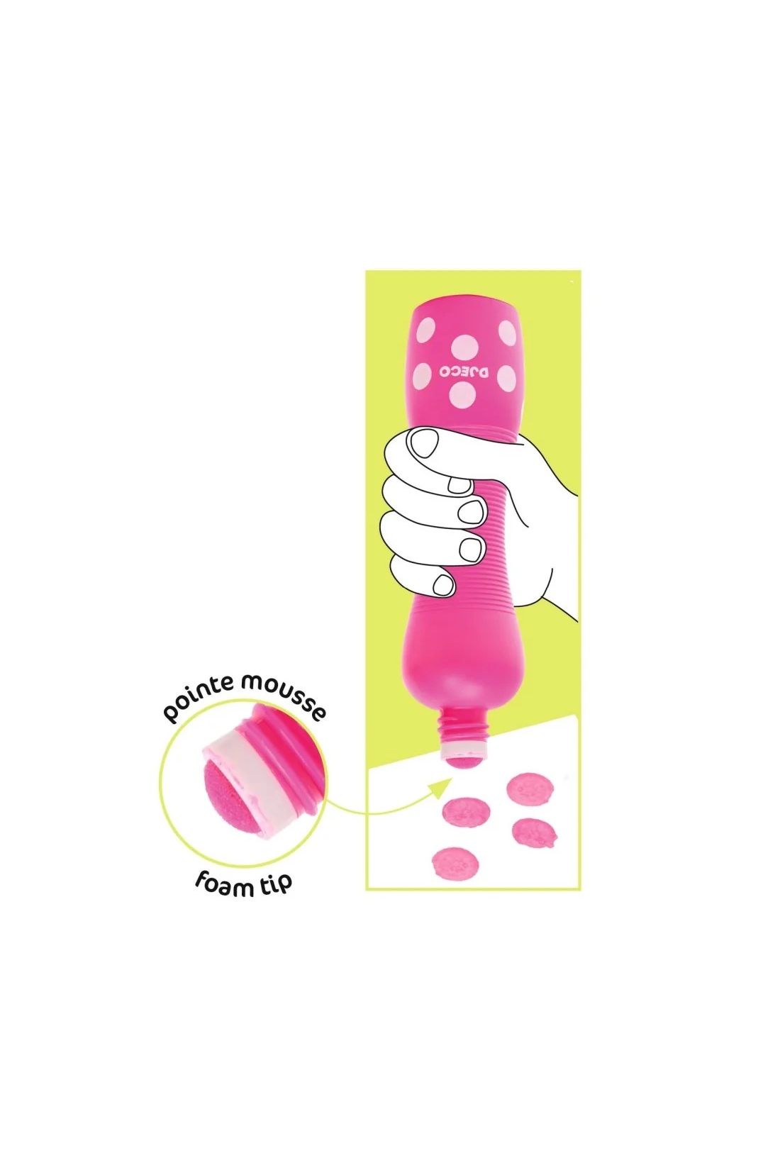 Large dot markers - Neon van Djeco | Kids Conceptstore Le Fanfare