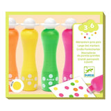 Large dot markers - Neon van Djeco | Kids Conceptstore Le Fanfare