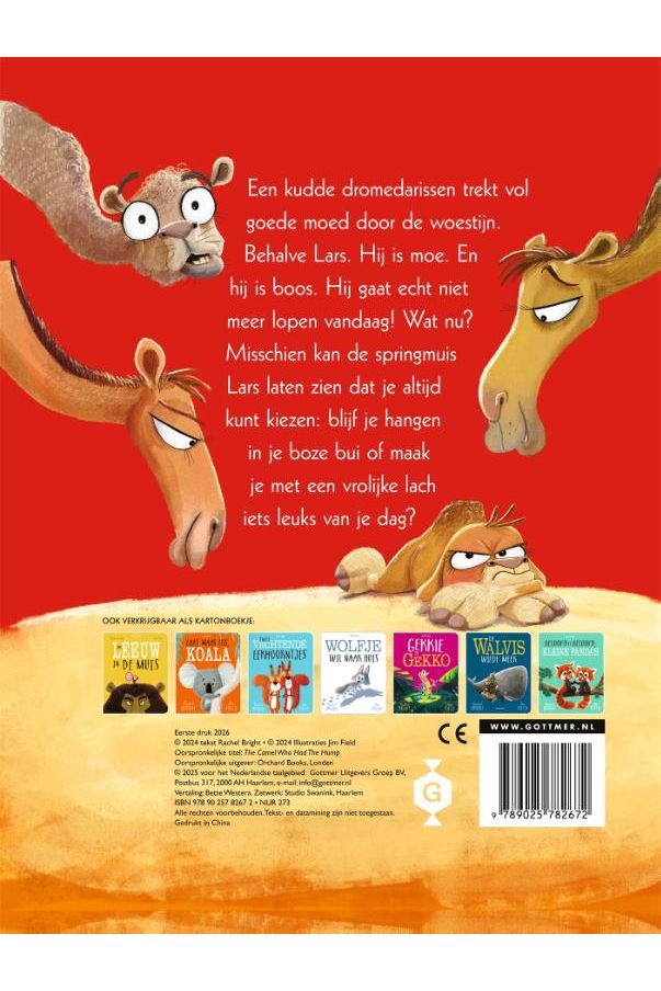 Lars de Dwarse Dromedaris (karton) - Rachel Bright & Jim Field van Gottmer | Kids Conceptstore Le Fanfare