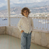 Laure Pleated Jeans - Light Snow Wash
