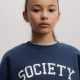 Lea Teen Sweatshirt Black Iris van The New Society | Kids Conceptstore Le Fanfare