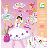 Ledenfiguurtjes om in te kleuren (6st) - Tutu's van Djeco | Kids Conceptstore Le Fanfare