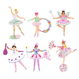 Ledenfiguurtjes om in te kleuren (6st) - Tutu's van Djeco | Kids Conceptstore Le Fanfare