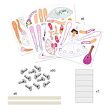 Ledenfiguurtjes om in te kleuren (6st) - Tutu's van Djeco | Kids Conceptstore Le Fanfare