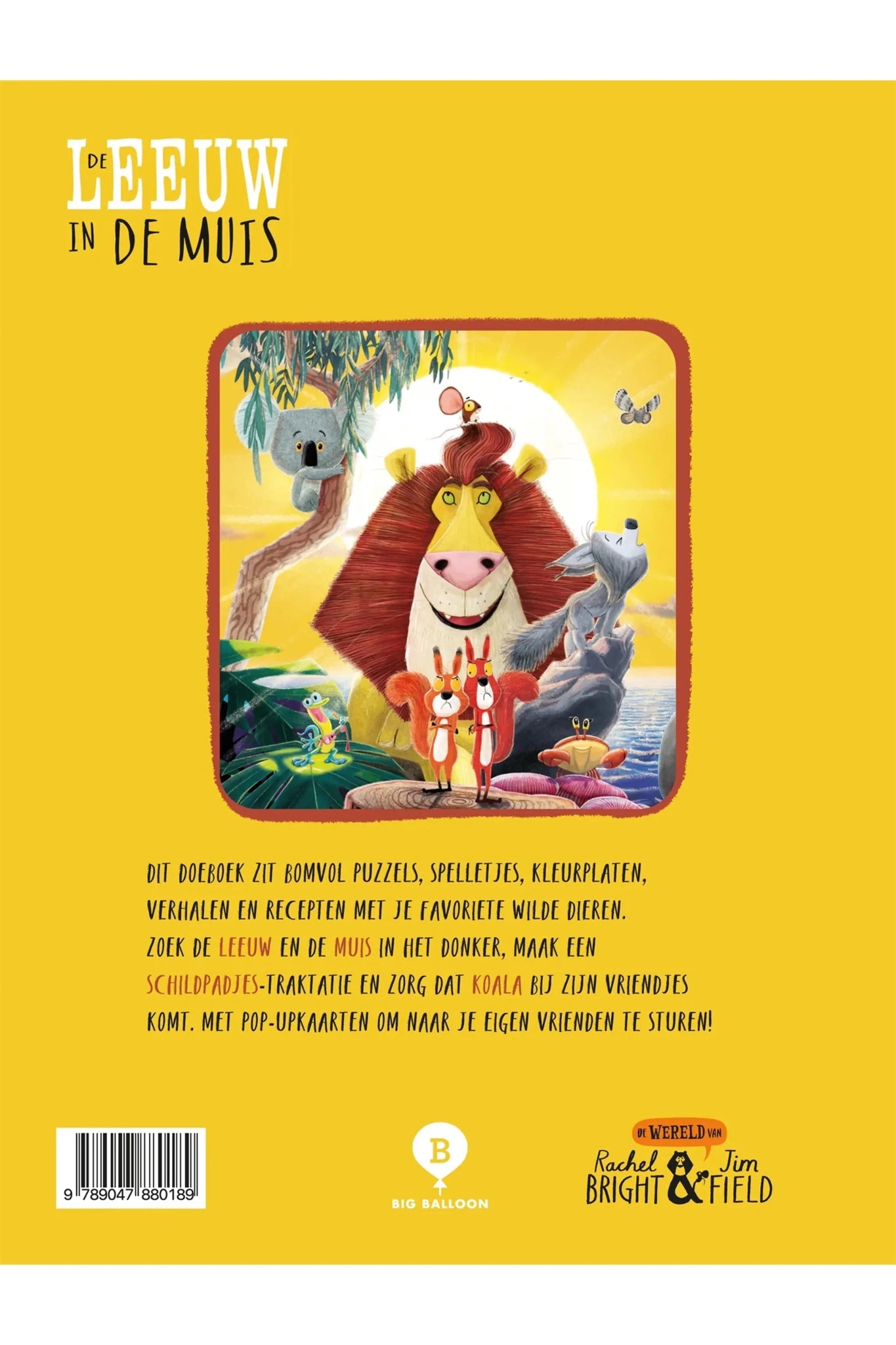 Leeuw in de Muis Doeboek - Rachel Bright & Jim Field van Gottmer | Kids Conceptstore Le Fanfare
