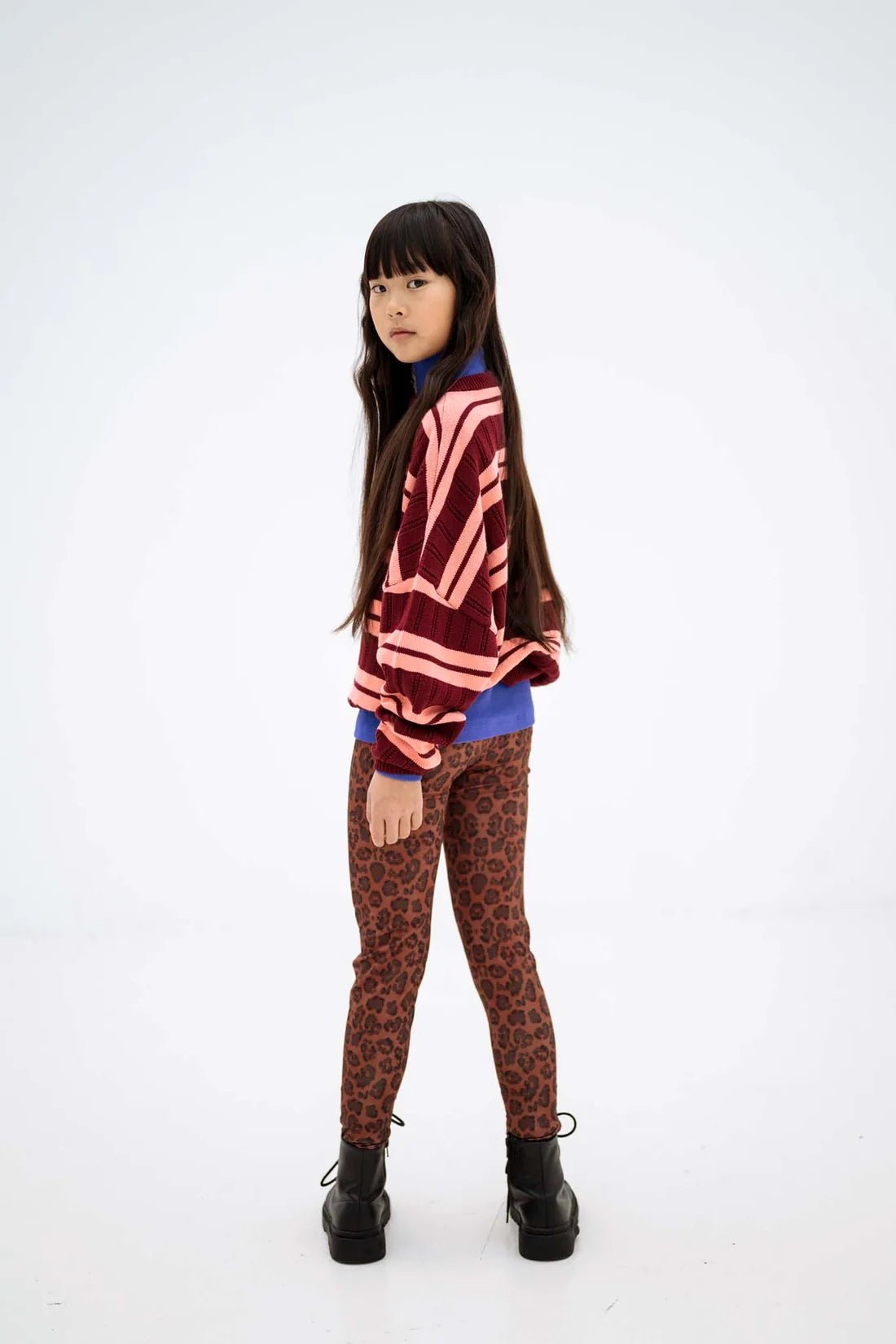 Legging - Chocolate leopard van Repose AMS | Kids Conceptstore Le Fanfare