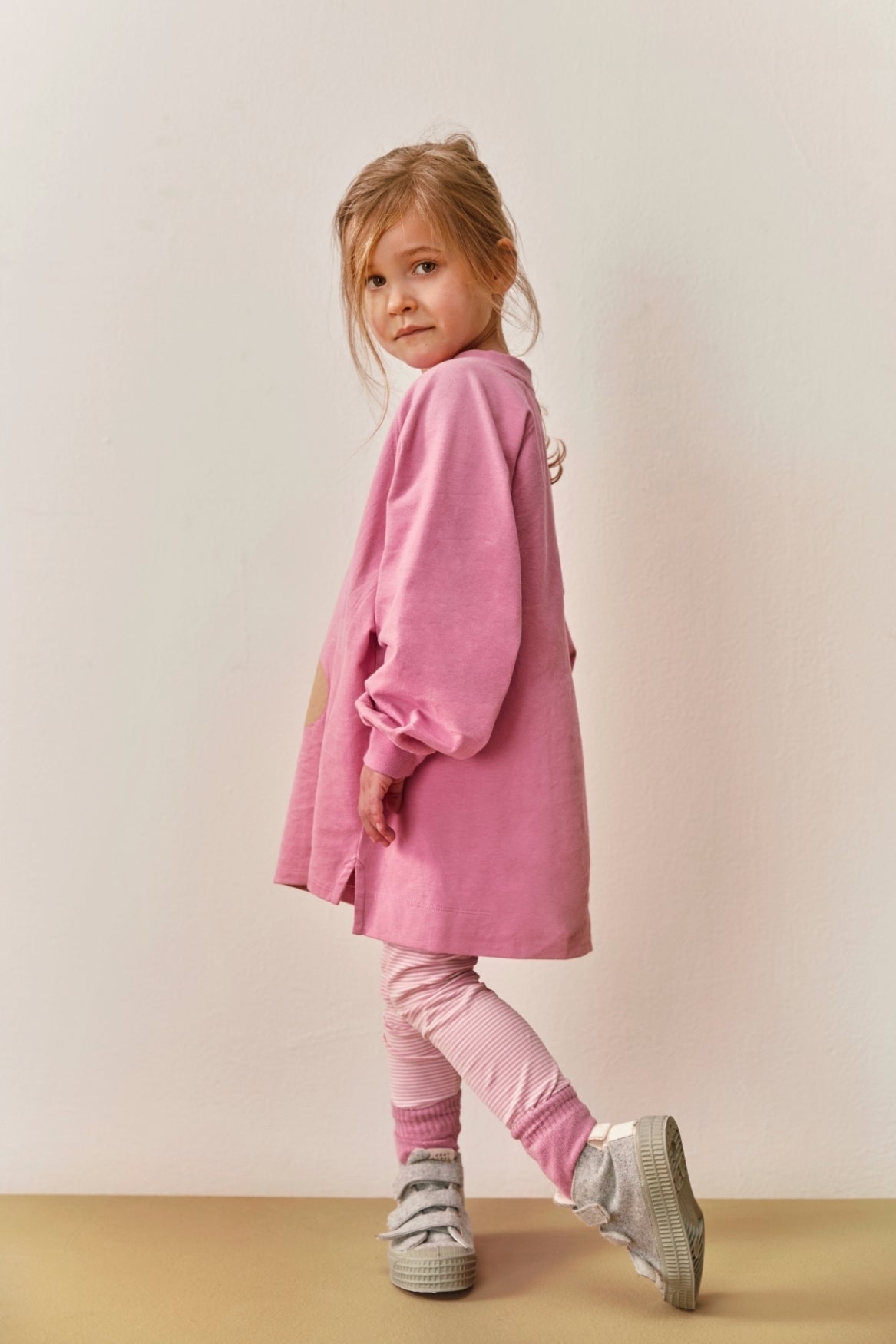 Leggings | Bubblegum - Cream van Gray Label | Kids Conceptstore Le Fanfare
