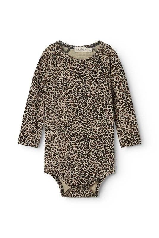 Leo Body LS - Leopard - Brown Leo van MarMar Copenhagen | Kids Conceptstore Le Fanfare