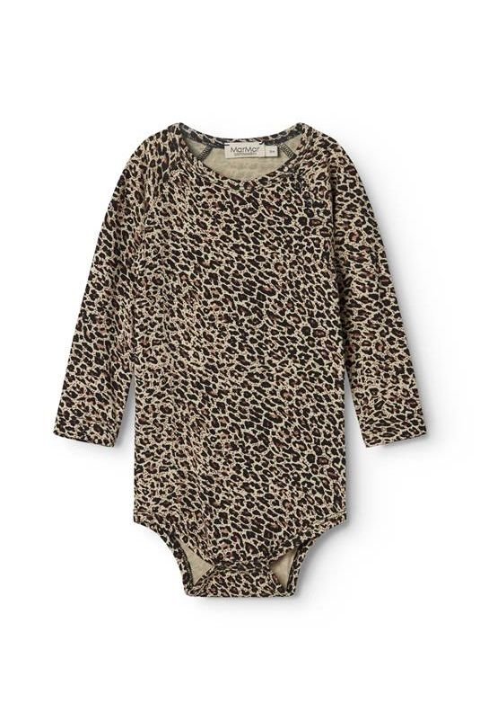 Leo Body LS - Leopard - Brown Leo van MarMar Copenhagen | Kids Conceptstore Le Fanfare