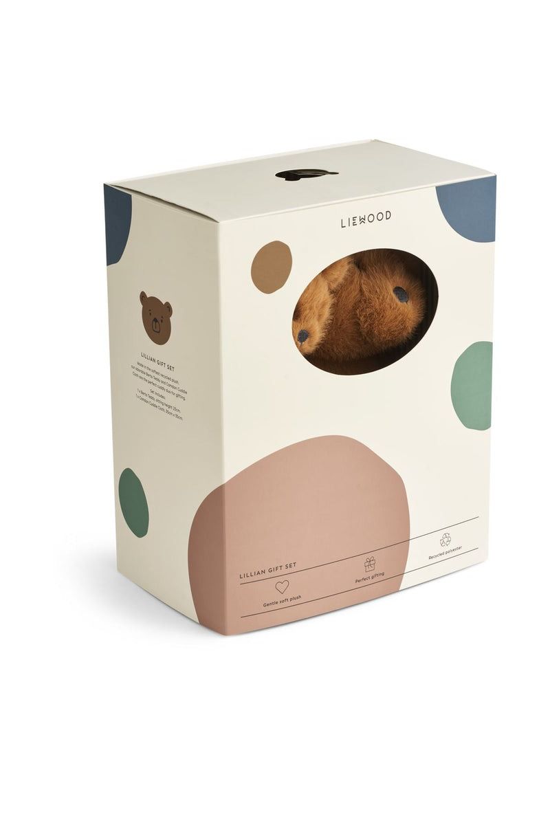 Lillian Bear Gift Set Golden caramel van Liewood | Kids Conceptstore Le Fanfare