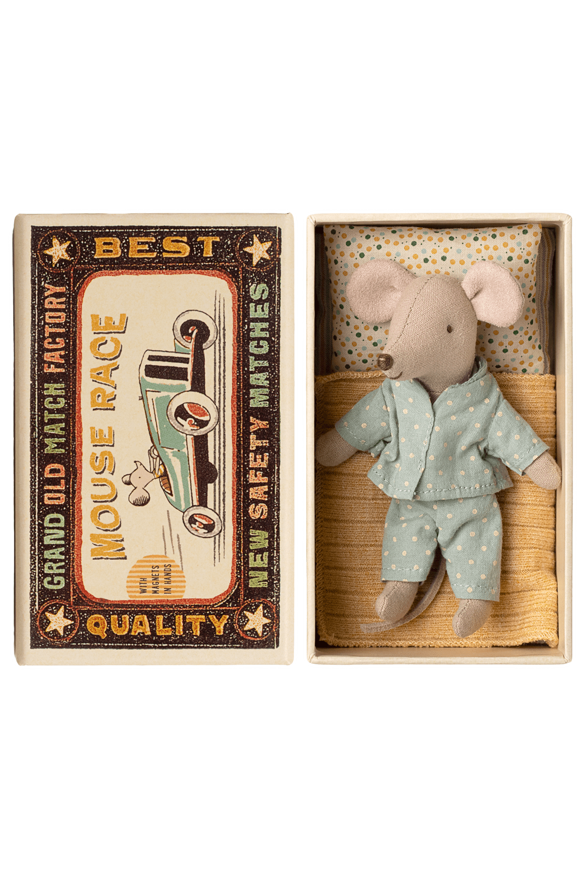 Little brother mouse, in matchbox van Maileg | Kids Conceptstore Le Fanfare